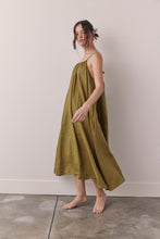 Load image into Gallery viewer, Linen back tie ankle dress