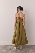 Load image into Gallery viewer, Linen back tie ankle dress