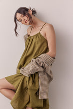 Load image into Gallery viewer, Linen back tie ankle dress