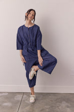 Load image into Gallery viewer, Denim button down jumpsuit