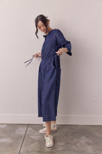 Load image into Gallery viewer, Denim button down jumpsuit