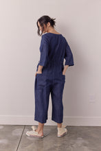 Load image into Gallery viewer, Denim button down jumpsuit