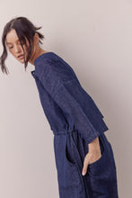 Load image into Gallery viewer, Denim button down jumpsuit