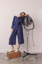 Load image into Gallery viewer, Denim button down jumpsuit