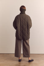 Load image into Gallery viewer, High neck rib collar cotton quilt jacket