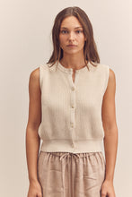 Load image into Gallery viewer, Button-down sleeveless sweater