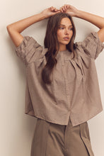 Load image into Gallery viewer, Puff pintuck sleeve blouse