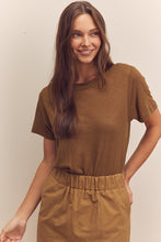 Load image into Gallery viewer, Short sleeve linen top
