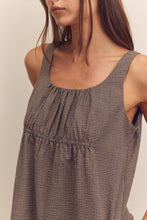 Load image into Gallery viewer, Front shirring cotton knee dress