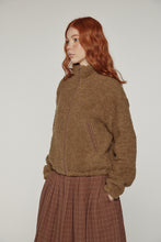 Load image into Gallery viewer, Wool high-neck bomber jacket