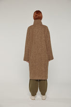 Load image into Gallery viewer, Wool high-neck maxi coat
