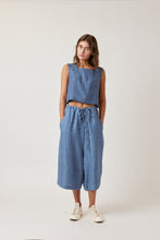 Load image into Gallery viewer, Boxed linen crop Top