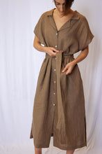 Load image into Gallery viewer, Button down linen shirts dress