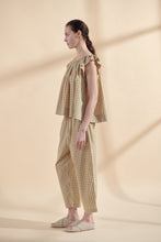 Load image into Gallery viewer, Ruffle short sleeve gingham top