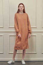Load image into Gallery viewer, Garment dye cotton-terry sweatshirt dress