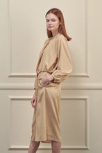 Load image into Gallery viewer, Layered long tencel shirts dress
