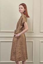 Load image into Gallery viewer, Button down linen shirts dress