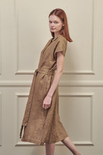 Load image into Gallery viewer, Button down linen shirts dress