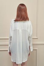 Load image into Gallery viewer, Collarless loose fit long sleeve shirts