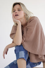 Load image into Gallery viewer, Flare short sleeve cotton Top