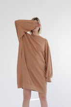Load image into Gallery viewer, Garment dye cotton-terry sweatshirt dress