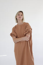 Load image into Gallery viewer, Garment dye cotton-terry sweatshirt dress