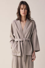 Load image into Gallery viewer, Tie waist wool robe jacket