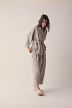 Load image into Gallery viewer, Tie waist wool robe jacket