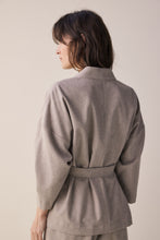 Load image into Gallery viewer, Tie waist wool robe jacket