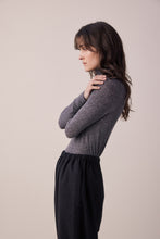 Load image into Gallery viewer, Wool blend lightweight knit turtleneck