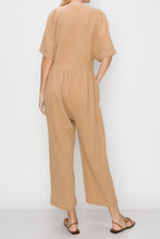 Load image into Gallery viewer, Button-down volume sleeve jumpsuit