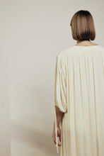 Load image into Gallery viewer, V neck single-tiered skirt midi dress