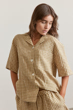 Load image into Gallery viewer, Notched collar gingham shirts