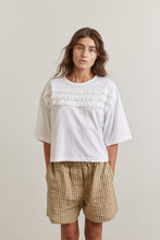 Load image into Gallery viewer, Ruffled Half sleeve Cotton T-shirt