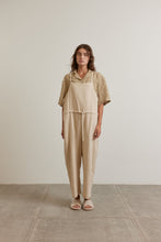 Load image into Gallery viewer, Tie waist ramie overall
