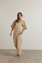 Load image into Gallery viewer, Tie waist ramie overall
