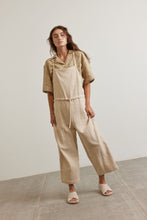Load image into Gallery viewer, Tie waist ramie overall