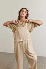 Load image into Gallery viewer, Tie waist ramie overall