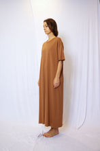 Load image into Gallery viewer, Garment dye half sleeve  t shirt dress
