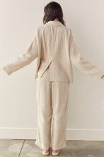 Load image into Gallery viewer, Loose fit linen cotton blend jacket
