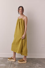 Load image into Gallery viewer, Linen Polka dot back tie ankle dress

