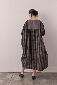 Pullover cotton linen blend easy dress