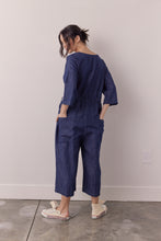 Load image into Gallery viewer, Denim button down jumpsuit
