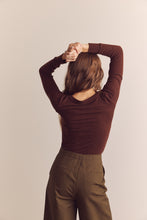 Load image into Gallery viewer, Wool blend lightweight knit top
