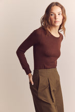 Load image into Gallery viewer, Wool blend lightweight knit top
