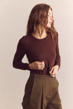 Load image into Gallery viewer, Wool blend lightweight knit top
