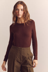 Wool blend lightweight knit top