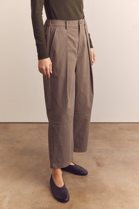 Wide leg ankle trousers