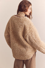 Load image into Gallery viewer, Wool blend shepherd reversible cardigan
