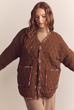 Load image into Gallery viewer, Wool blend shepherd reversible cardigan
